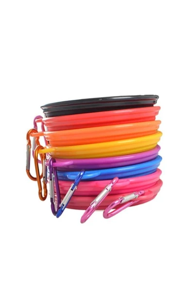 Mucit Home Katlanabilir Seyahat Silikon Köpek Mama Ve Su Kabı - Resim 3