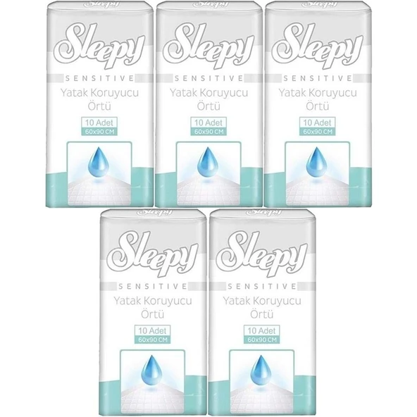 Sleepy Hasta Yatak Koruyucu 60*90CM 50 Adet (5PK*10) ürün görseli