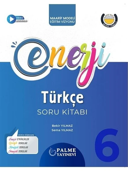 PALME 6.SINIF ENERJİ TÜRKÇE SORU KİTABI *YENİ* ürün görseli 1