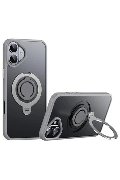 iPhone 16 Plus Avatar 360 Dönen Magsafe Kapak - Titan Gri ürün görseli 1