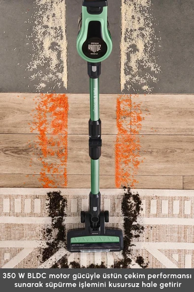 Vantuz Power Up Max Dik Süpürge Sage Green 350 W - 3