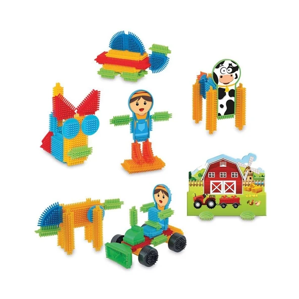 03312 KAKTÜS BLOKLAR ÇİFTLİK 75PCS - Resim 2