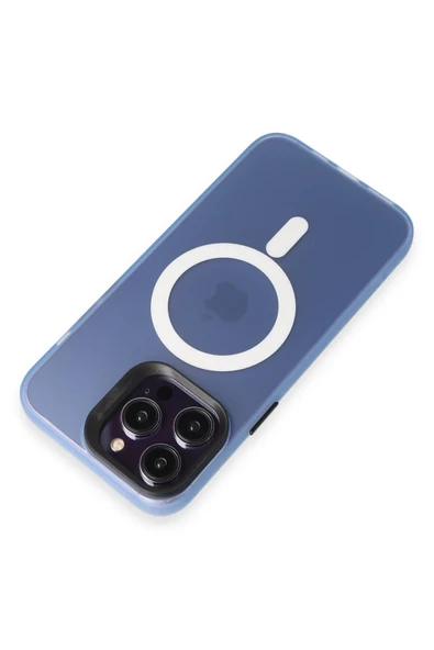 iPhone 15 Pro Max Kılıf Mateks Magsafe Kapak - Sierra Blue - Resim 11