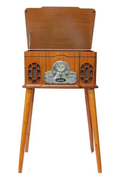 Pikap Ahşap Standlı Plakçalar Radyo Bluetooth Usb CW005 - Resim 7