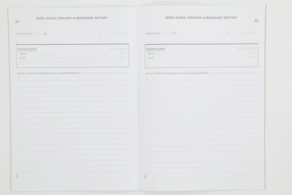 Dilman Genel Kurul ve Müzakere Defteri Numaralı 40 Yp. - Resim 2