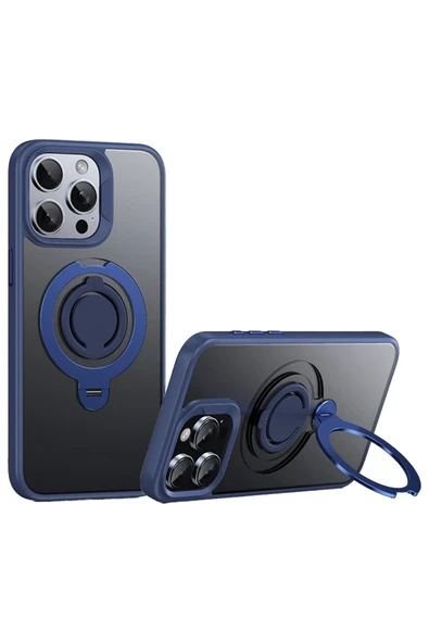 iPhone 15 Pro Avatar 360 Dönen Magsafe Kapak - Lacivert ürün görseli 1
