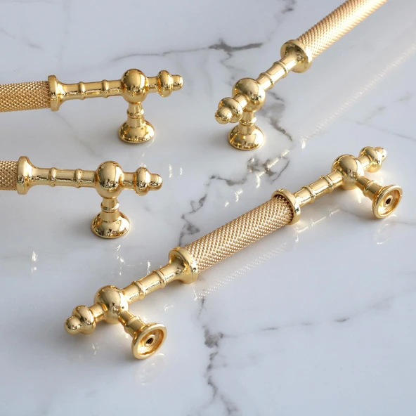 Metal Kulp 160 mm-16 cm Mobilya Mutfak Çekmece Dolabı Dolap Kapak Kulpları Kulbu Altın Gold - Resim 5