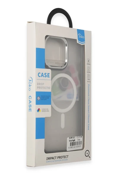 iPhone 14 Pro Winner Magsafe Kapak - Gri - Resim 7