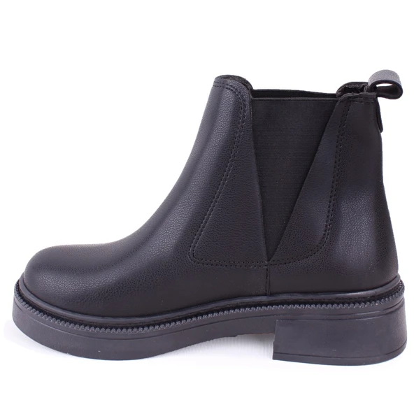 Dagoster DZA07-1275071 Siyah Günlük Düz Topuk Kadın Bot - Resim 3