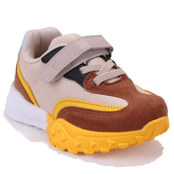 Vicco Surf 346B25K253 Bej Ortopedik Günlük Erkek Çocuk Spor Ayakkabı