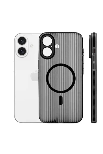 iPhone 16 Line Magsafe Kapak - Siyah ürün görseli 1