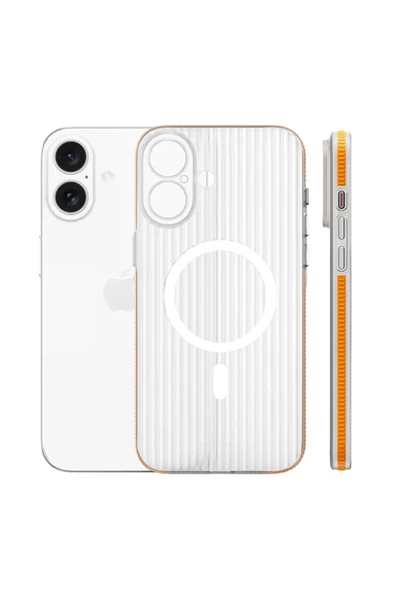 iPhone 16 Line Magsafe Kapak - Turuncu ürün görseli 1