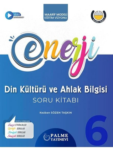 PALME 6.SINIF ENERJİ DİN KÜLTÜRÜ VE AHLAK BİLGİSİ SORU KİTABI *YENİ* ürün görseli