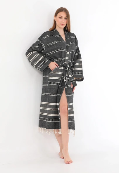 Sundia Black Bathrobe - 3