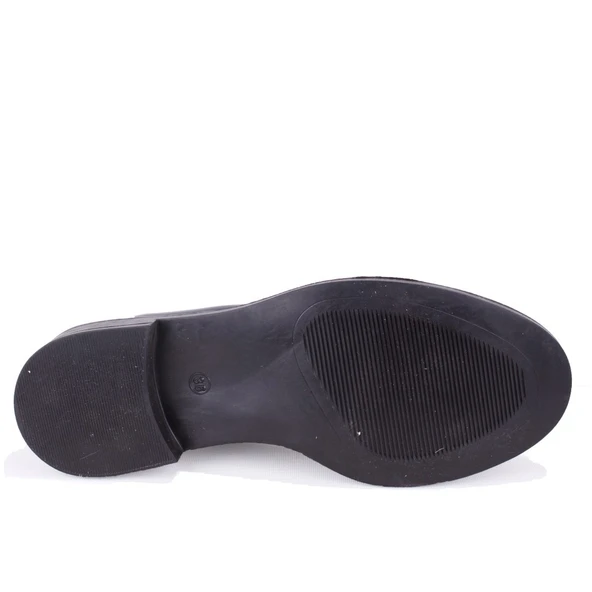 Dagoster DZA07-863701 Siyah Rugan Günlük Loafer  Kadın Ayakkabı - Resim 4