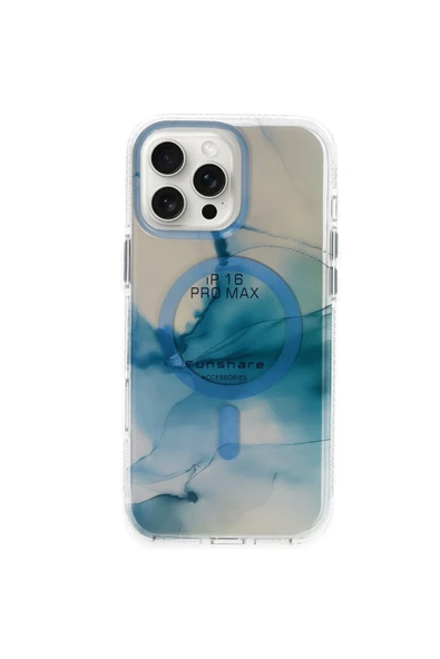 iPhone 16 Pro Max Phantom Magsafe Kapak - Mavi ürün görseli 1