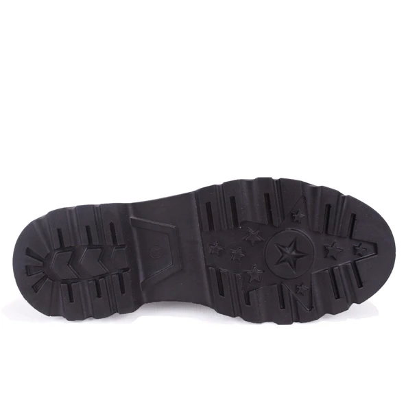 Dagoster DZA07-90801 Siyah Rugan Günlük Loafer  Kadın Ayakkabı - Resim 4