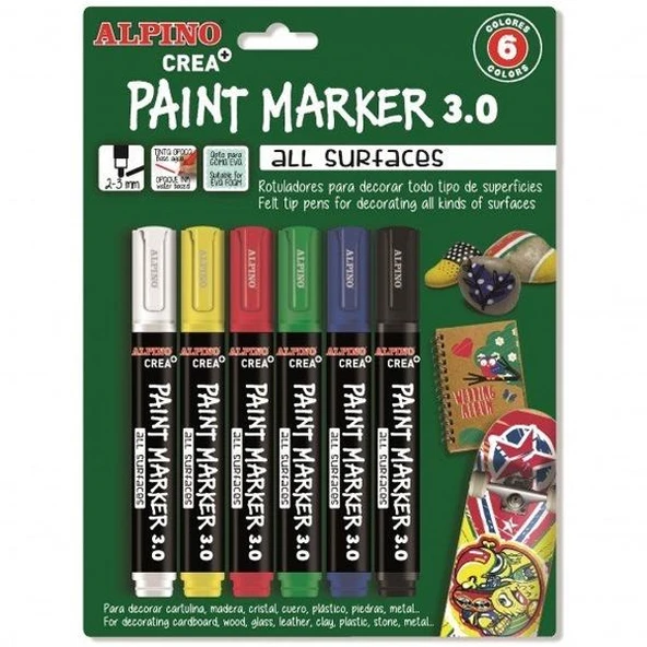 Alpino Markör Paint Crea 6 LI Blister AR000166 ürün görseli