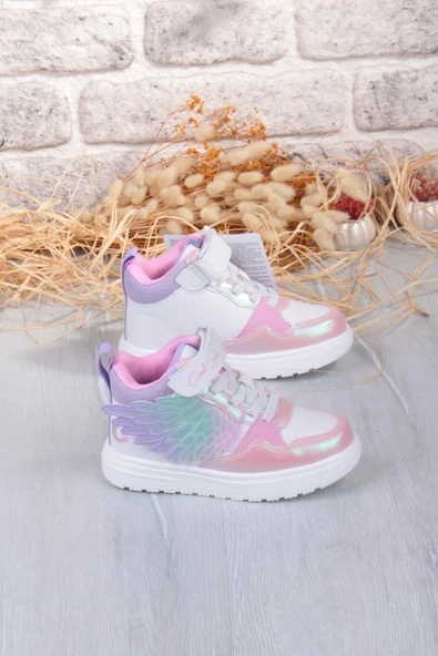 Fort Cool Helen Rahat Hafif Kanat Figürlü Bilekli Sneaker Kız Çocuk Ayakkabı - Resim 2