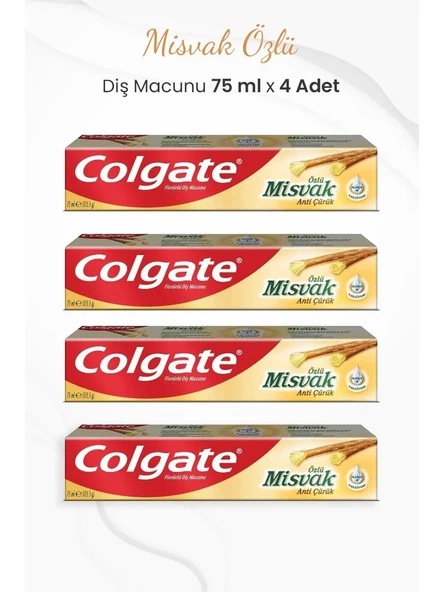 Colgate Misvak Özlü Diş Macunu 75 Ml X 4 Adet ürün görseli