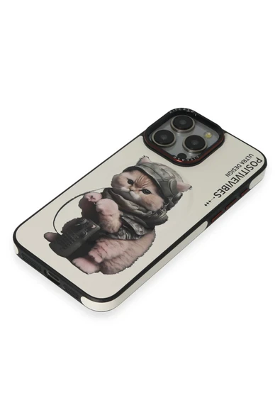 iPhone 14 Pro Fun Magsafe Kapak - Beyaz - Resim 4