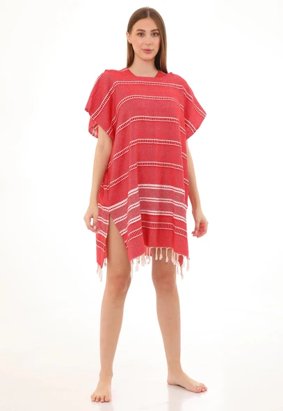 Sundia Red Surf Poncho