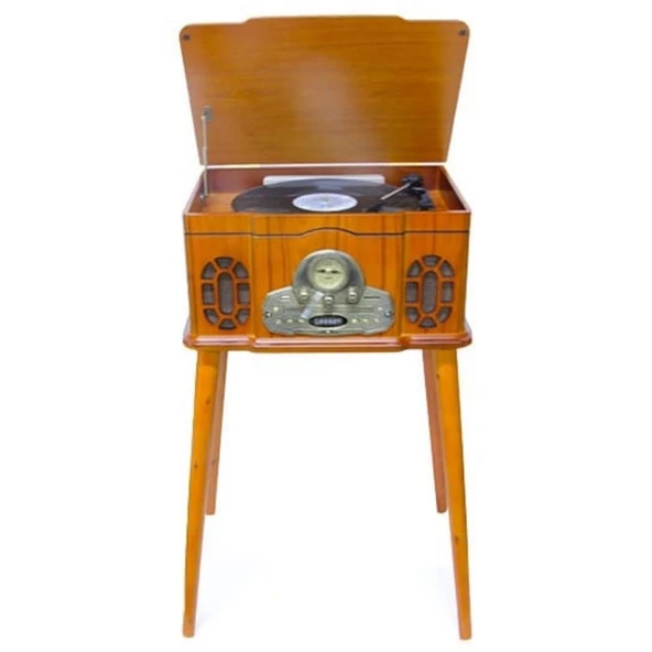 Pikap Ahşap Standlı Plakçalar Radyo Bluetooth Usb CW005 ürün görseli