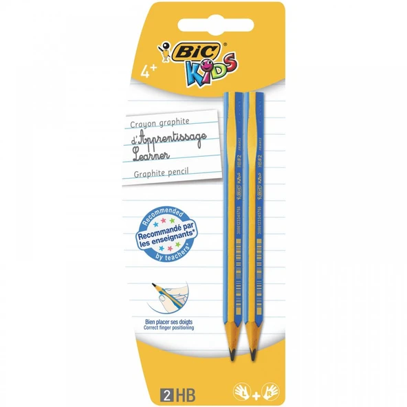 Bic Kids Evolution Üçgen Jumbo Kurşun Kalem 2li Blister ürün görseli