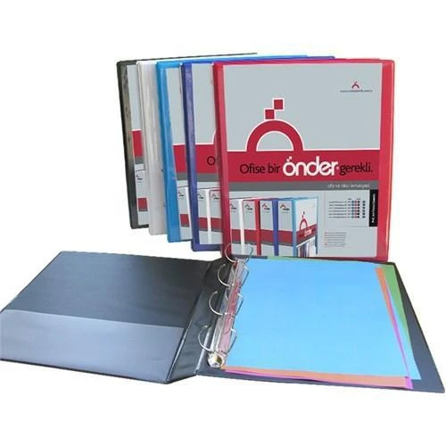 Önder PVC A4 Firma Klasörü 3 Cm. 4 Halkalı Kırmızı 2013-2 ürün görseli