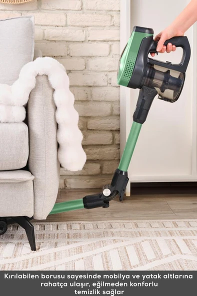 Vantuz Power Up Max Dik Süpürge Sage Green 350 W - 5