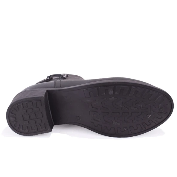 Dagoster DZA07-6822164 Siyah  Günlük Topuklu Kadın Bot - Resim 4