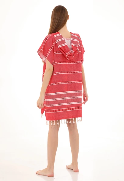 Sundia Red Surf Poncho - 3
