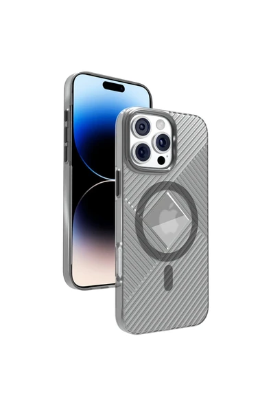 iPhone 16 Pro Max Stella PC Sert Magsafe Kılıf - Siyah ürün görseli 1