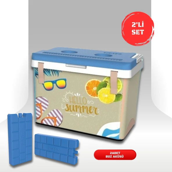 Buzluk Termos  Set-20 Lt Kumaş Buzluk Termos (1029 Cooler Box)+2 Adet K-250 Buz Aküsü ürün görseli