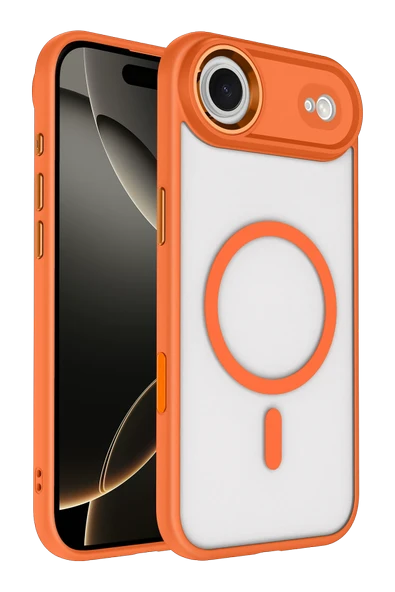 Apple iPhone 17 Air Terea Magsafe Kapak - Turuncu - Resim 5