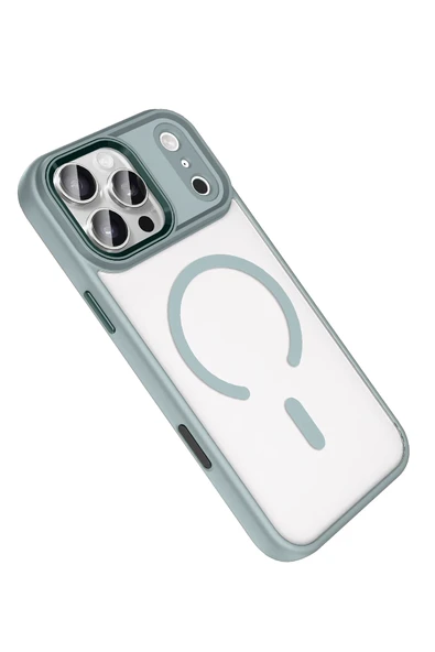 Apple iPhone 17 Pro Max Terea Magsafe Kapak - Gri - Resim 4