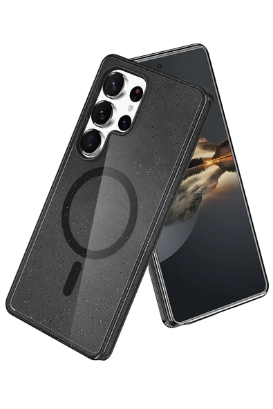 Samsung Galaxy S25 Ultra Star Magsafe Kapak - Siyah - Resim 4