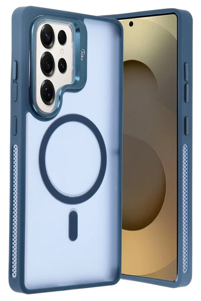 Samsung Galaxy S25 Ultra Flet Lens Magsafe Kapak - Lacivert ürün görseli 1