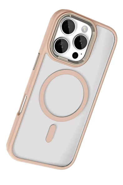 Apple iPhone 16 Pro Max Terea Magsafe Kapak - Gold - Resim 4