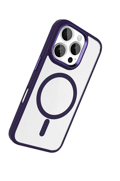 Apple iPhone 16 Pro Max Terea Magsafe Kapak - Derin Mor - Resim 4