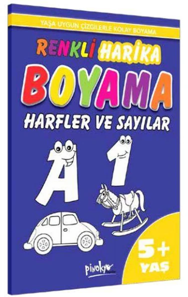 Renkli Harika Boyama Harfler ve Sayılar 5+ Yaş ürün görseli