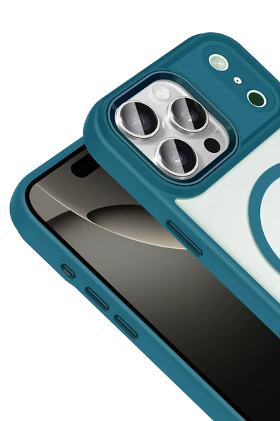 Apple iPhone 17 Pro Max Terea Magsafe Kapak - Açık Mavi - Resim 6