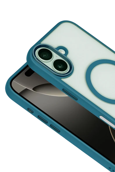 Apple iPhone 17 Terea Magsafe Kapak - Açık Mavi - Resim 6