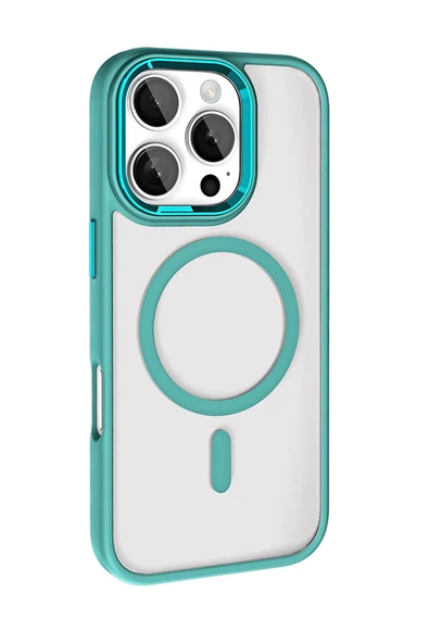 Apple iPhone 16 Pro Max Terea Magsafe Kapak - Yeşil - Resim 3