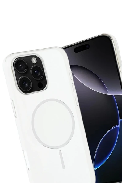 Apple iPhone 16 Pro Max PC Blank Magsafe Kapak - Şeffaf - Resim 2