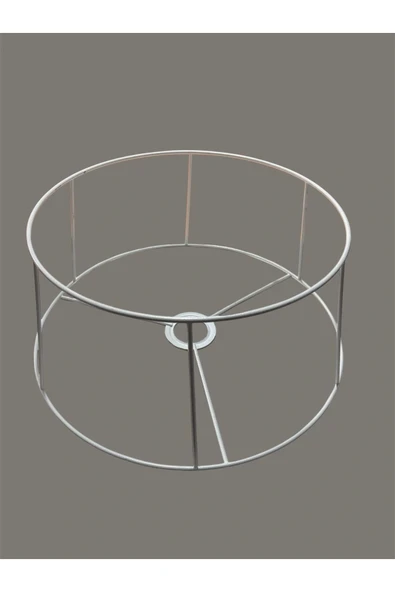 Kısa Konik Lambader Teli , İskeleti Beyaz Statik Boyalı - E27 (35 Cm) - Resim 2