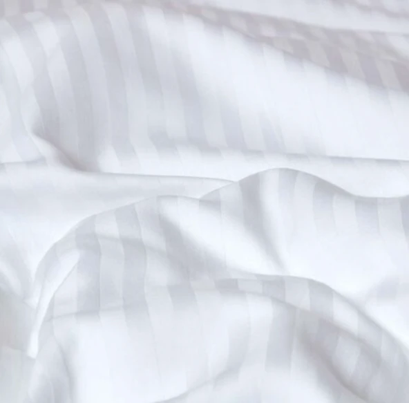 Çift Kişilik Çizgili Pamuk Saten Nevresim | 220x230 | King Size | Mix & Match | Otel Serisi - Resim 6