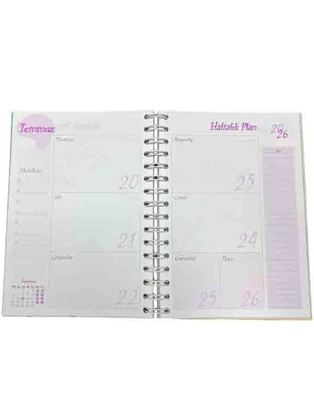 Lizy 2025 Eylül - 2026 Aralık CİLTLİ Akademik Ajanda Tasarım-5 - Resim 5
