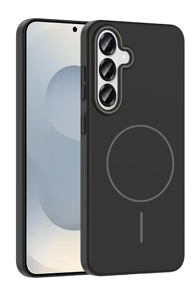 Samsung Galaxy S23 FE Broş Magsafe Kapak - Siyah ürün görseli 1