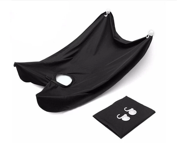 Pratik Sakal Kesme Örtüsü - Siyah - Resim 2